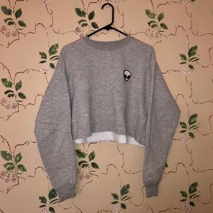 SOLD John Galt cropped crew neck